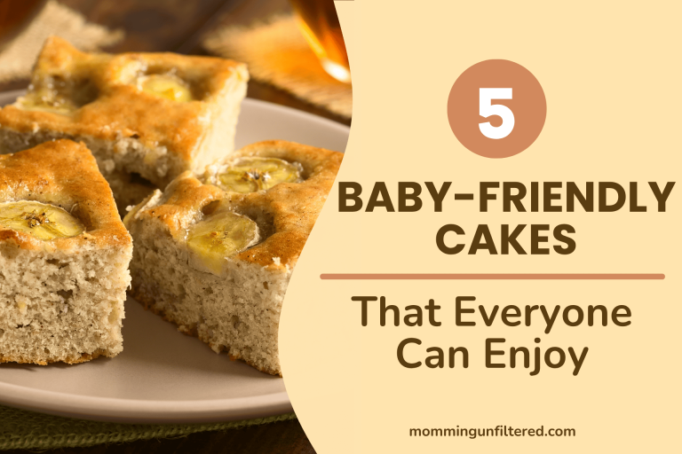 Baby-friendly cakes on a plate, healthy no-sugar recipes perfect for first birthdays and family celebrations