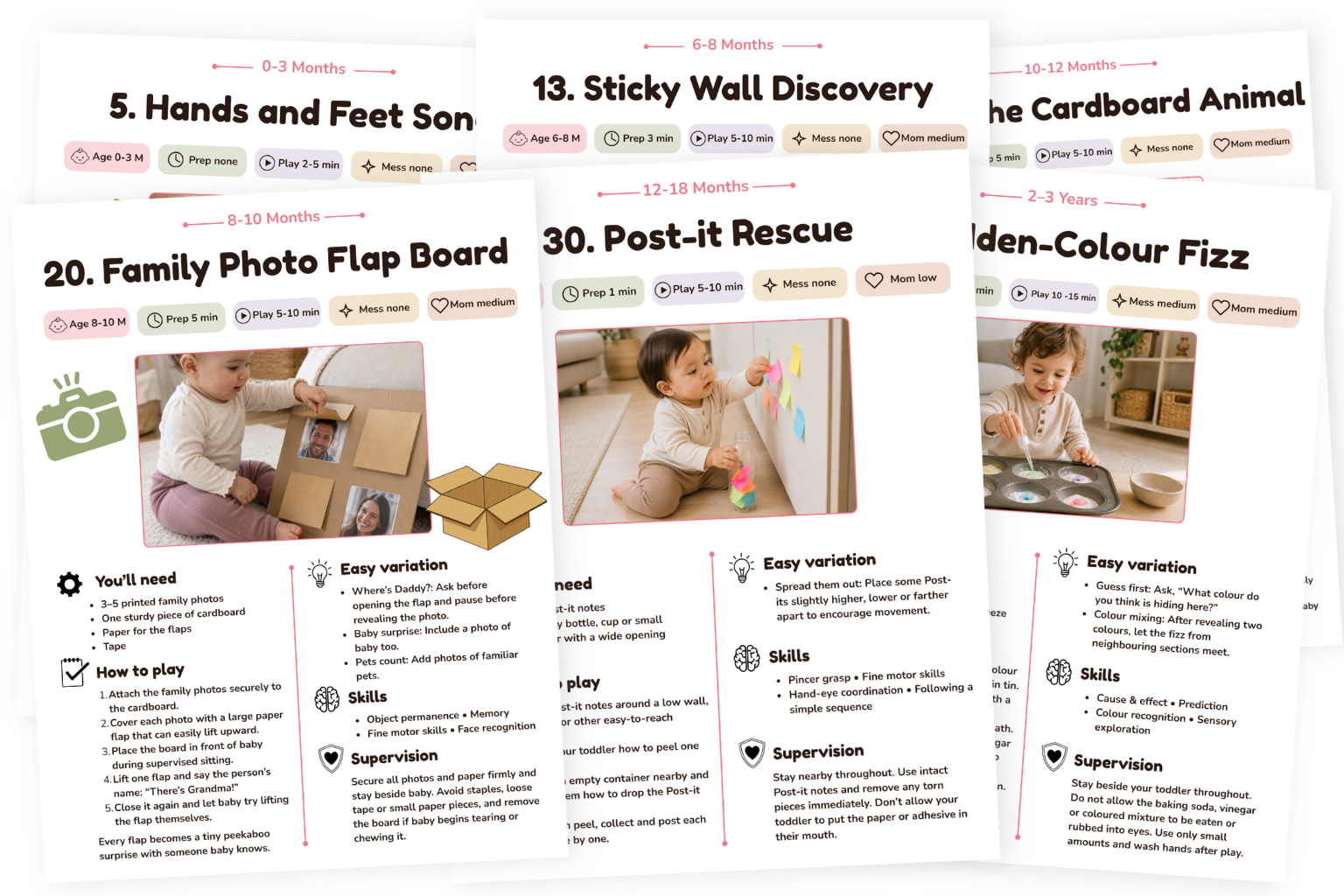 43 Screen-Free Activities from Newborn to Toddler free guide